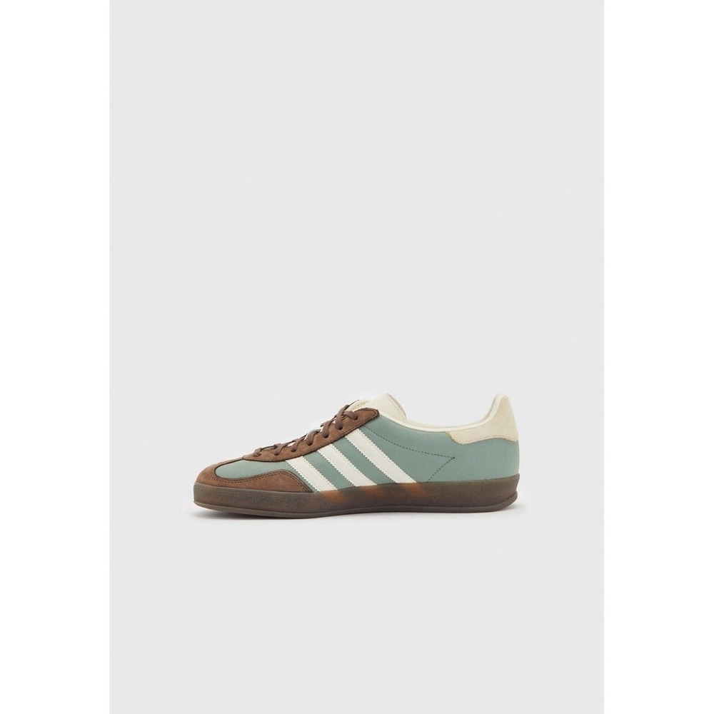 Adidas Gazelle Indoor Men's Size 4.5 US Silver Green/Cream/Earth Strata IH5473 - Picture 5 of 8